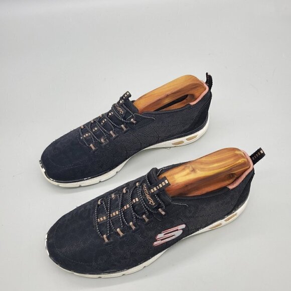 Skechers Womens Empire D Lux 12825 Black Casual Shoes Sneakers Size 6.5 - Picture 6 of 8